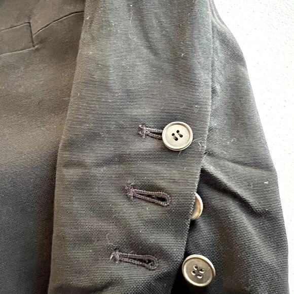 Diane von Furstenberg Blazer Jacket Women Size 12 Black Two Button Business Coat - Picture 12 of 16